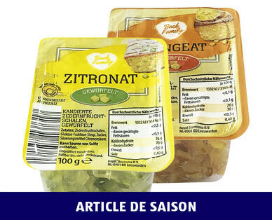 CITRONAT/ORANGEAT
