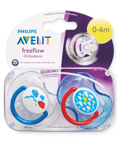 Cloud 0-6 Months Soothers 2-Pack