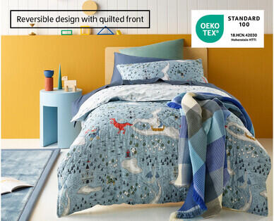 100% Cotton Quilt Cover Set - Double Size