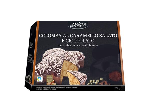 Colomba with Salted Caramel and Chocolate Glaze