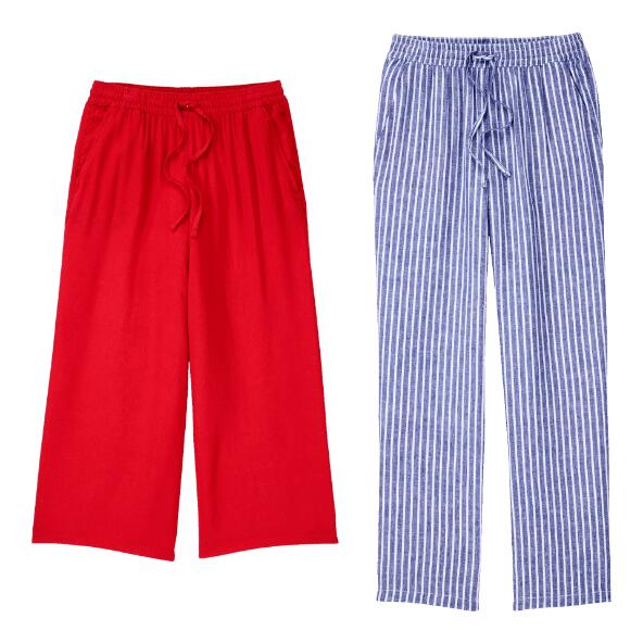 UP2Fashion(R) 				Broek in linnen/viscose