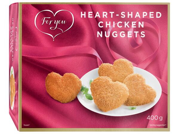 Heart Shaped Chicken Nuggets