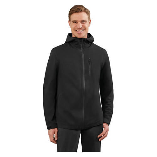 Men's Rain Jacket - Black, M