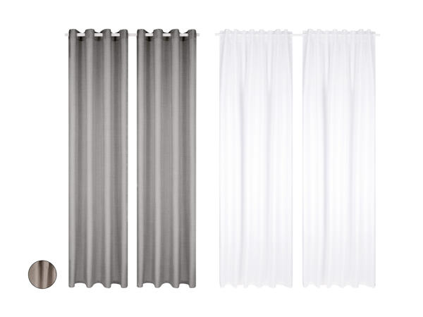 Vorhangschal-Set, 2-teilig
