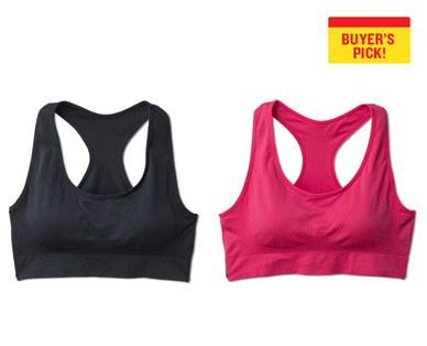 Crane Ladies' 2-Pack Seamless Sports Bras