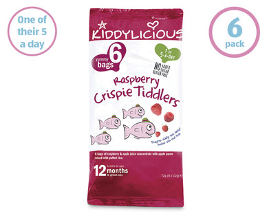 Raspberry Crispie Tiddlers