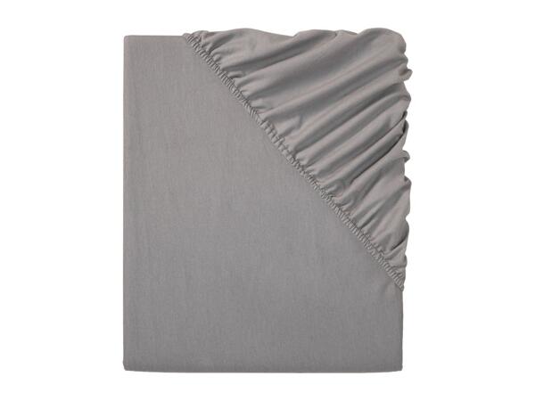 Livarno Home Flannelette Fitted Sheet - King