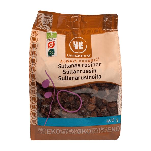Økologisk sultanas rosiner