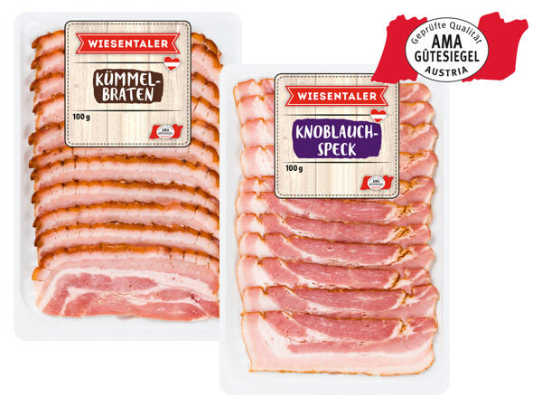Kümmelbraten oder Knoblauchspeck