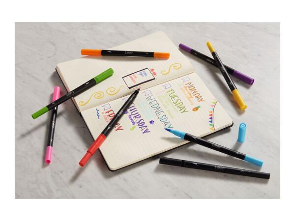 BIC Dual Tip Felt Pens - 6 pack