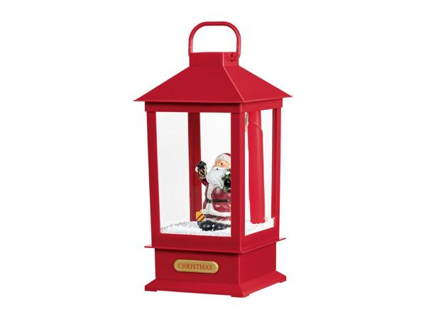 Livarno Home Red LED Musical Snowing Lantern