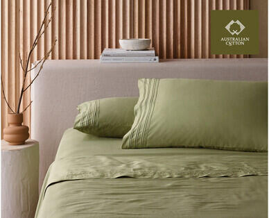 375 Thread Count Australian Cotton Fitted Sheet Set – King Size