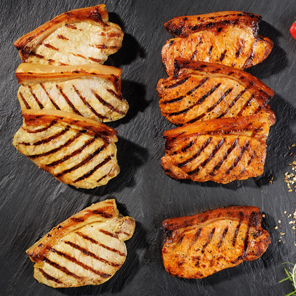 Schweine-Krustensteaks