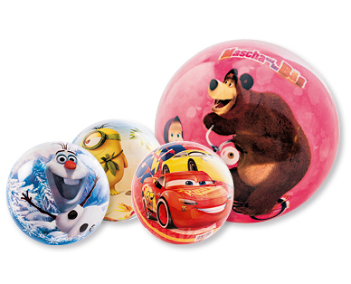 Balle pour enfants FROZEN/ICH EINFACH UNVERBESSERLICH/CARS/MASCHA UND DER BÄR