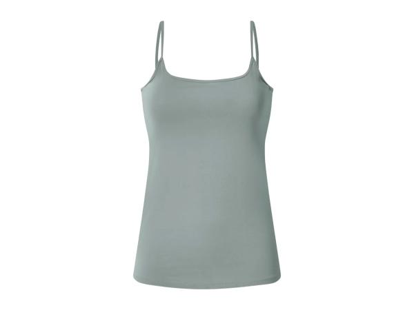 Ladies' Green, Blue and Grey Vest Tops - 3 Pack