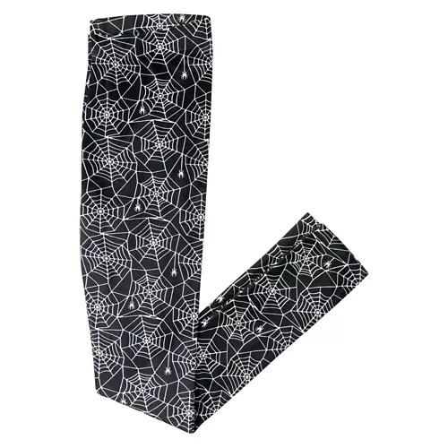 Ladies Halloween Ultra Plush Legging - Spider Web, L