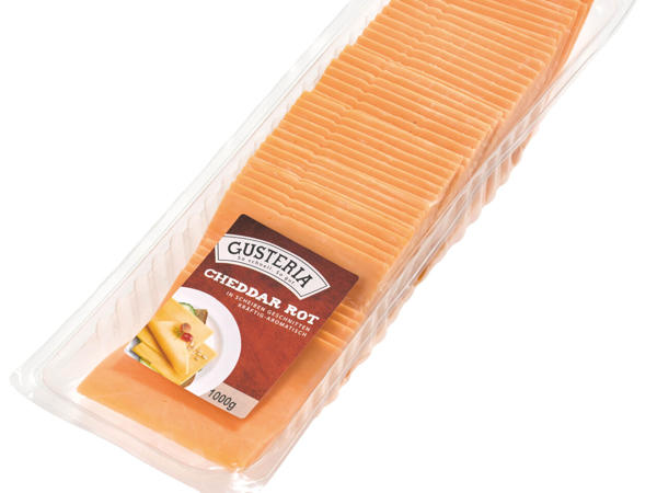 GUSTERIA Cheddar Scheiben rot