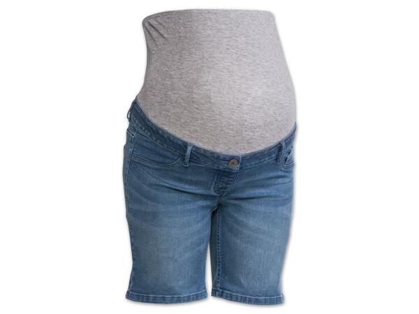 Damen Umstands-Jeansshorts