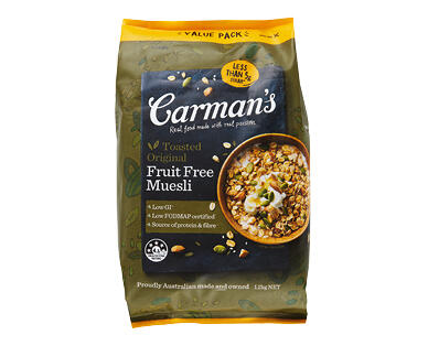 Carman's Original Fruit Free Muesli 1.2kg
