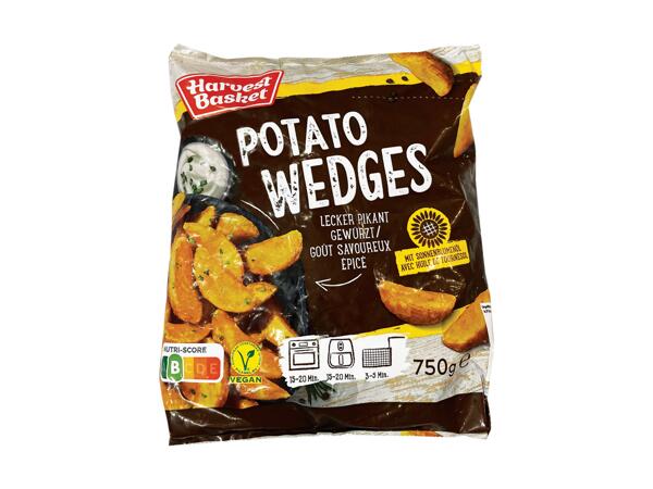 Spicy potato wedges