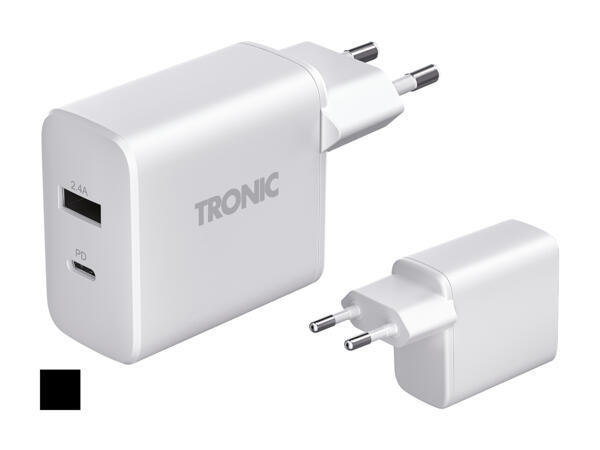TRONIC(R) Dobbelt USB-oplader
