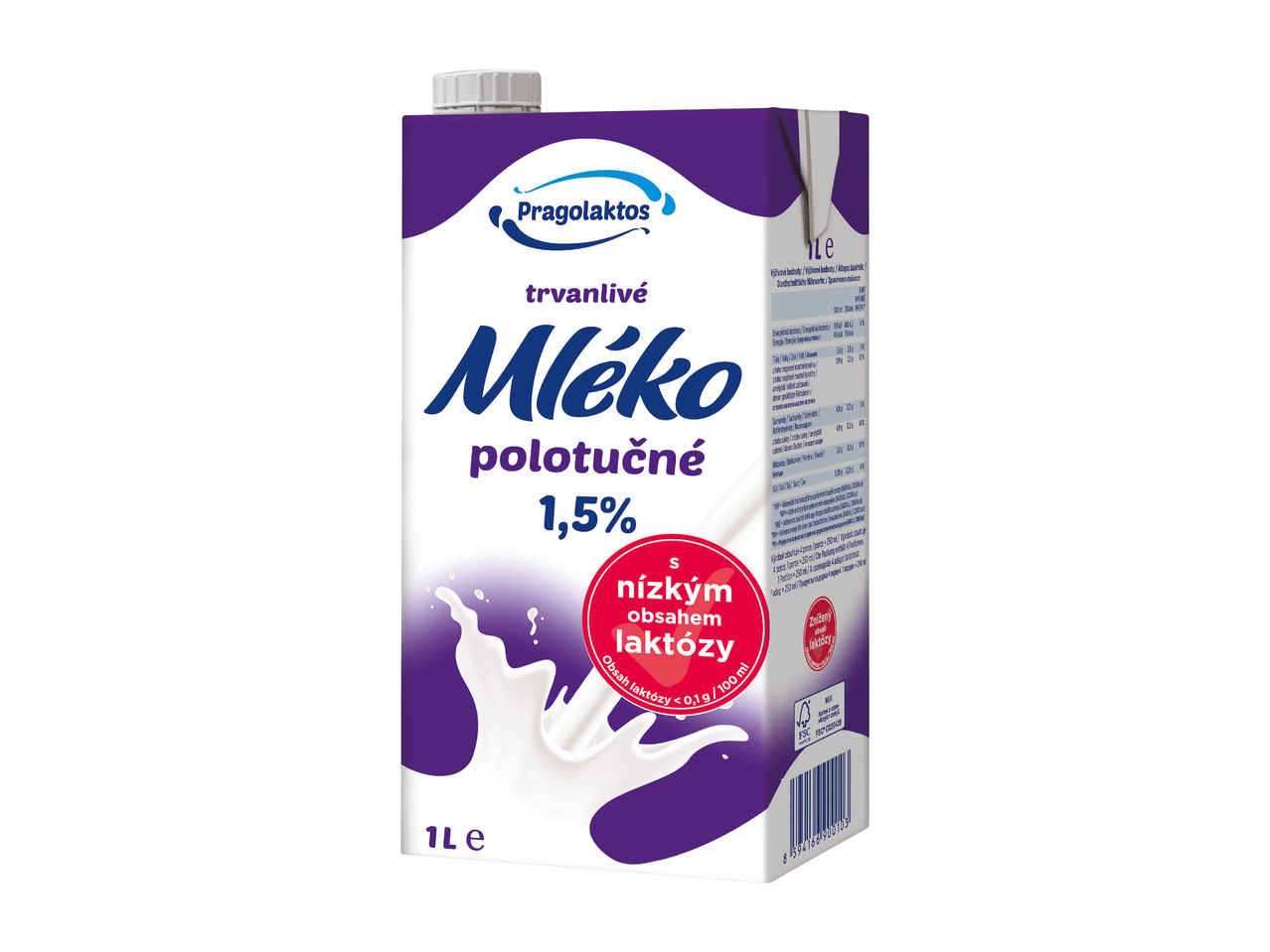 TRVANLIVÉ MLÉKO 1,5 %