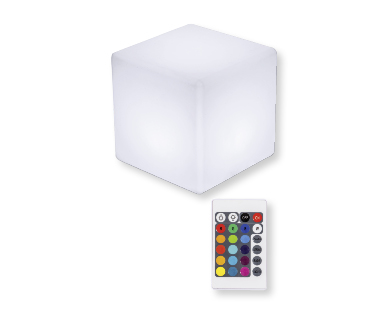 CASALUX LED-Sitzwürfel mit Fernbedienung