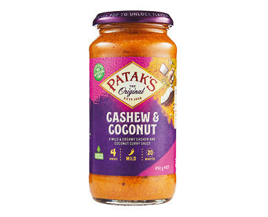 Patak's Simmer Sauces 450g - Cashew & Coconut or Mango Chicken