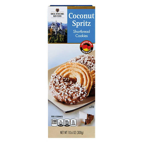 Coconut Spritz Shortbread Cookies, 10.6 oz