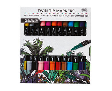 Twin Tip Markers, Watercolour Brush Markers or Watercolour Paint Set