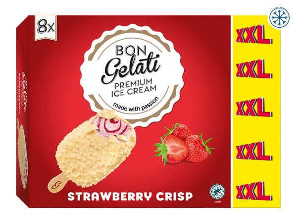 XXL Ice Cream Sticks Strawberry Crisp