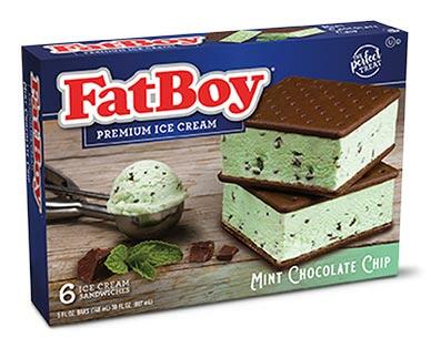 FatBoy 
 Cookies 'n Cream or Mint Chocolate Chip Ice Cream Sandwich