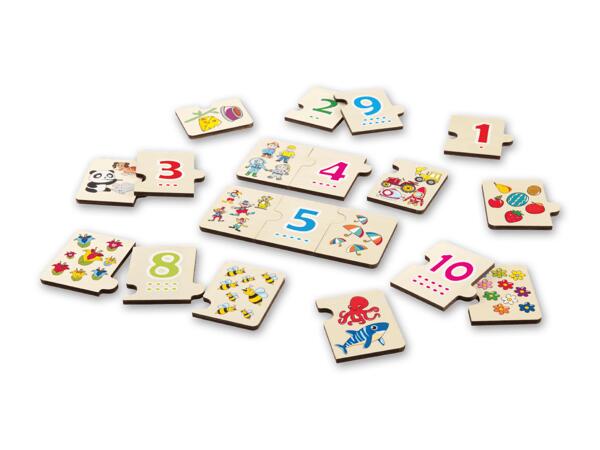 Holz-Lernpuzzle