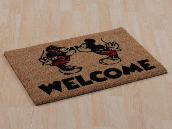 Mickey eller Minnie Mouse dørmåtte