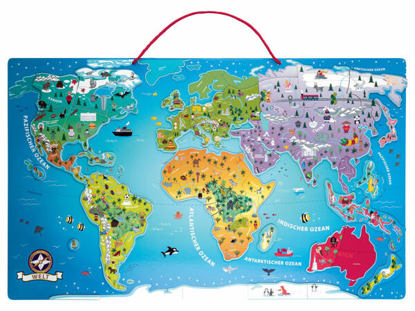 Playtive(R) Mapa do Mundo Magnético
