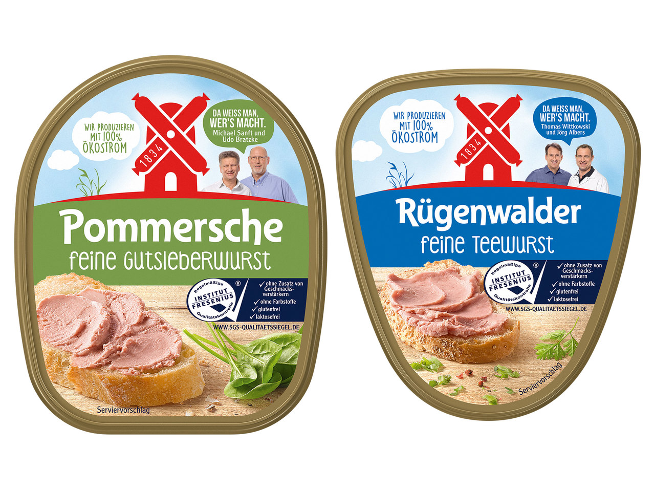 RÜGENWALDER MÜHLE Teewurst oder Gutsleberwurst