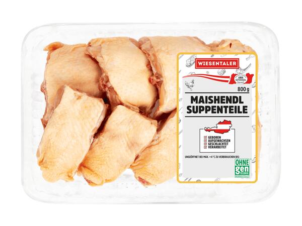 Frische Maishendl Suppenteile