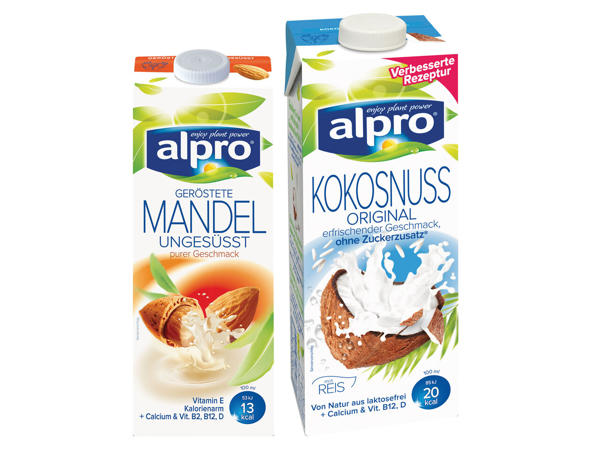 ALPRO Kokosnuss- oder Mandelgetränk