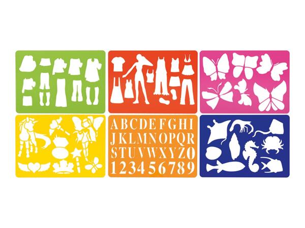 Crelando Clothes Stencil Set - 12 Piece Set