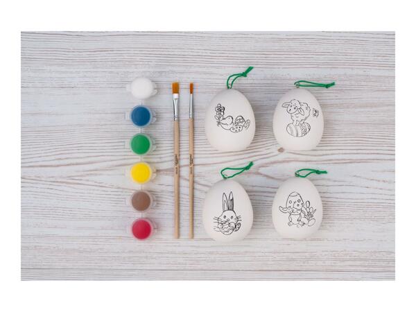 Crelando Paint Your Own Easter Decorations - 12 Piece Set