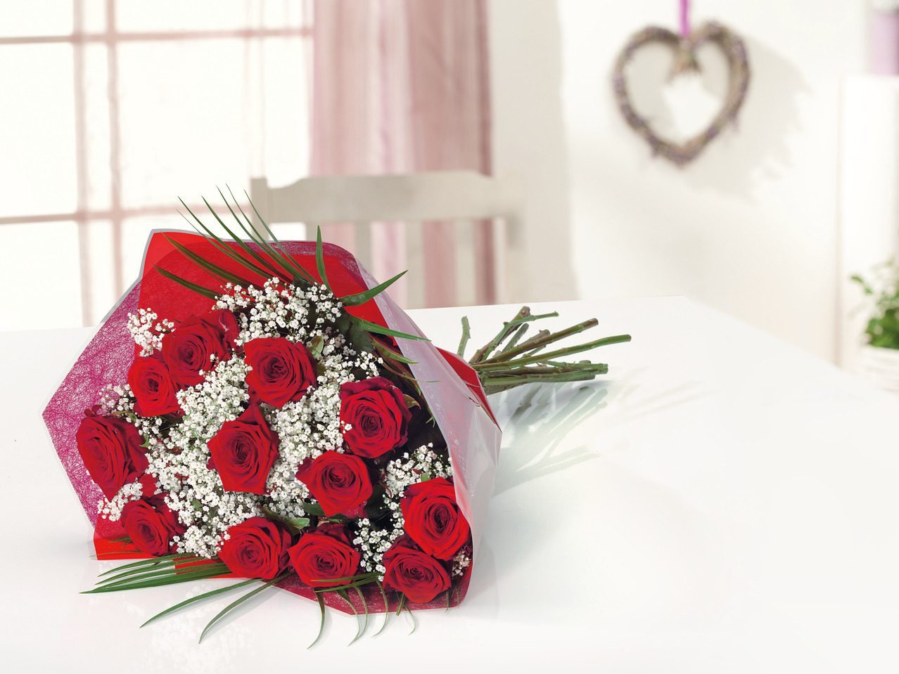 Valentinsrosebuket