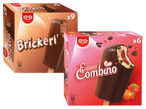 ESKIMO Erdbeer Combino oder Brickerl