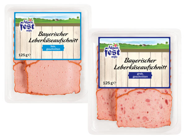 Leberkäsaufschnitt
