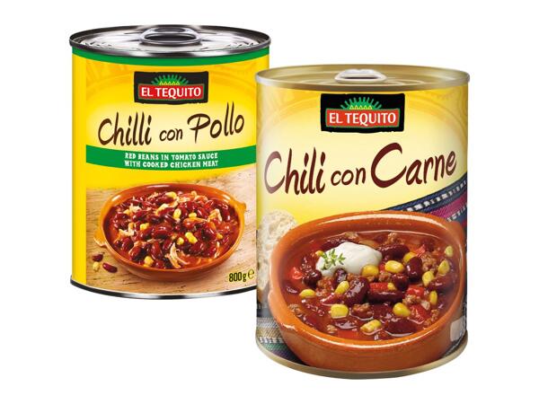 CHILI CON CARNE / CHILLI CON POLLO