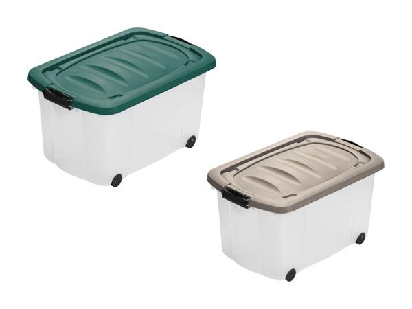 Boîte de rangement à roulettes