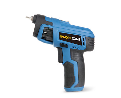 WORKZONE 4V Li-Ion Revolver Cordless Screwdriver