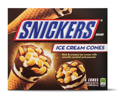 Snickers Ice Cream Cones