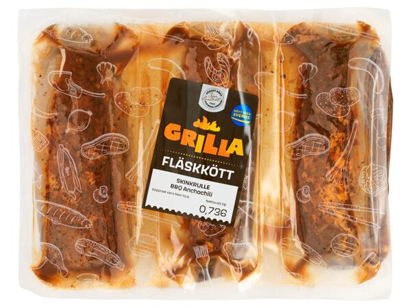 Skinkrulle, chili