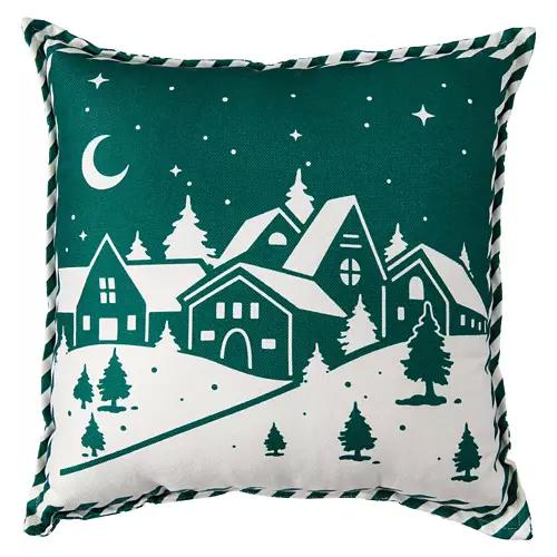 17" x 17" Holiday Decor Pillow - Winter Village