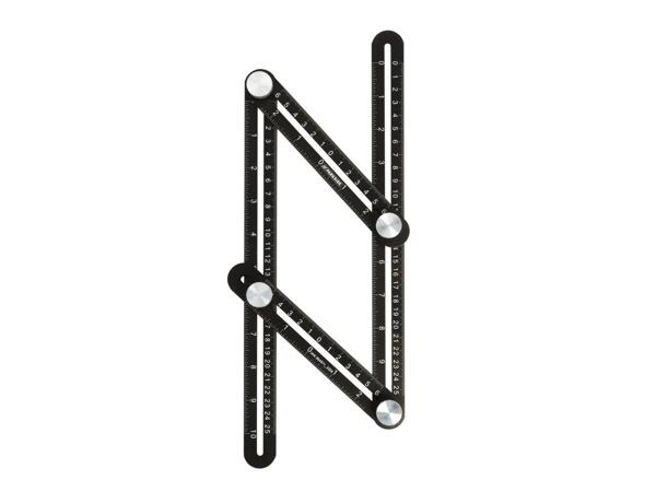 Multi-angle ruler, architect triangular scale or quick square
